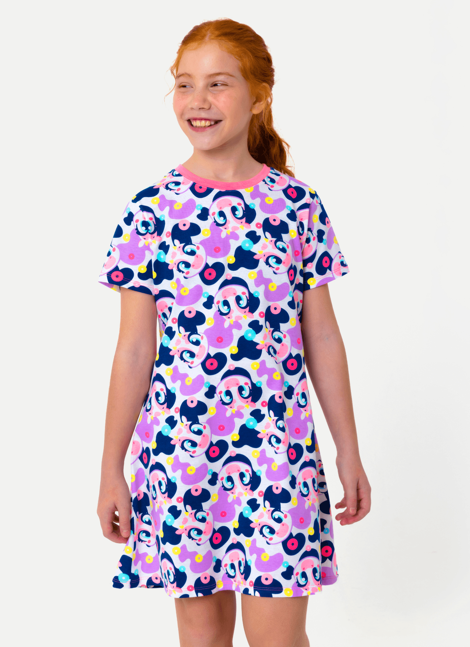 Camisola-Manga-Curta-Algodao-Menina-Teen-Vaca-Cereal