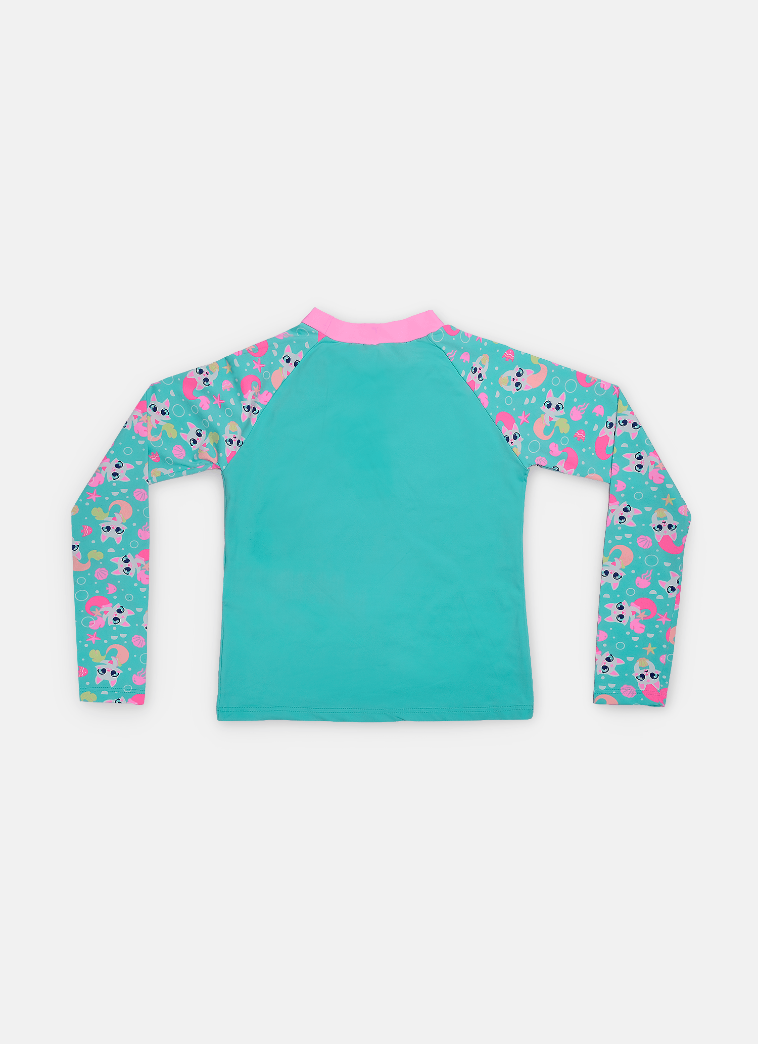 Camiseta-Manga-Longa-Com-Protecao-Solar-Menina-Gata-Sereia