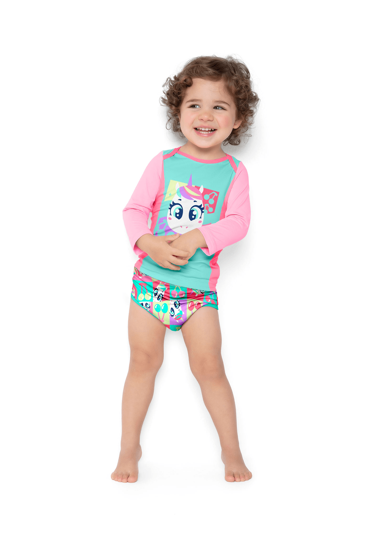 Camiseta-Manga-Longa-Com-Protecao-Solar-Bebe-Menina-Unicornio-Cherry
