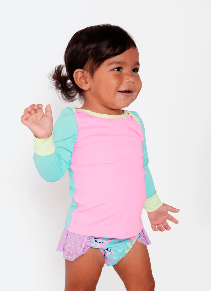 Camiseta-Manga-Longa-Com-Protecao-Solar-Bebe-Menina-Color-Block