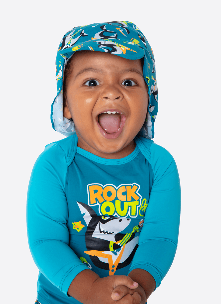 Chapeu-Com-Protecao-Solar-Bebe-Menino-Tubarao-Music