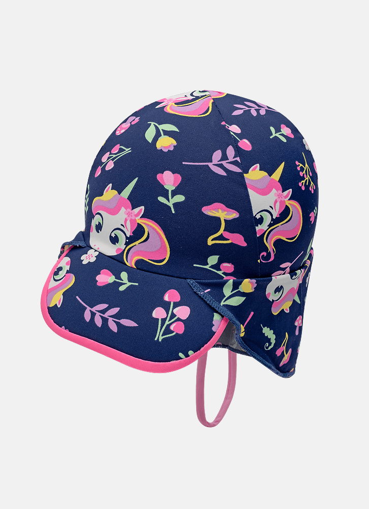 Chapeu-Com-Protecao-Solar-Bebe-Menina-Unicornio-Encantada