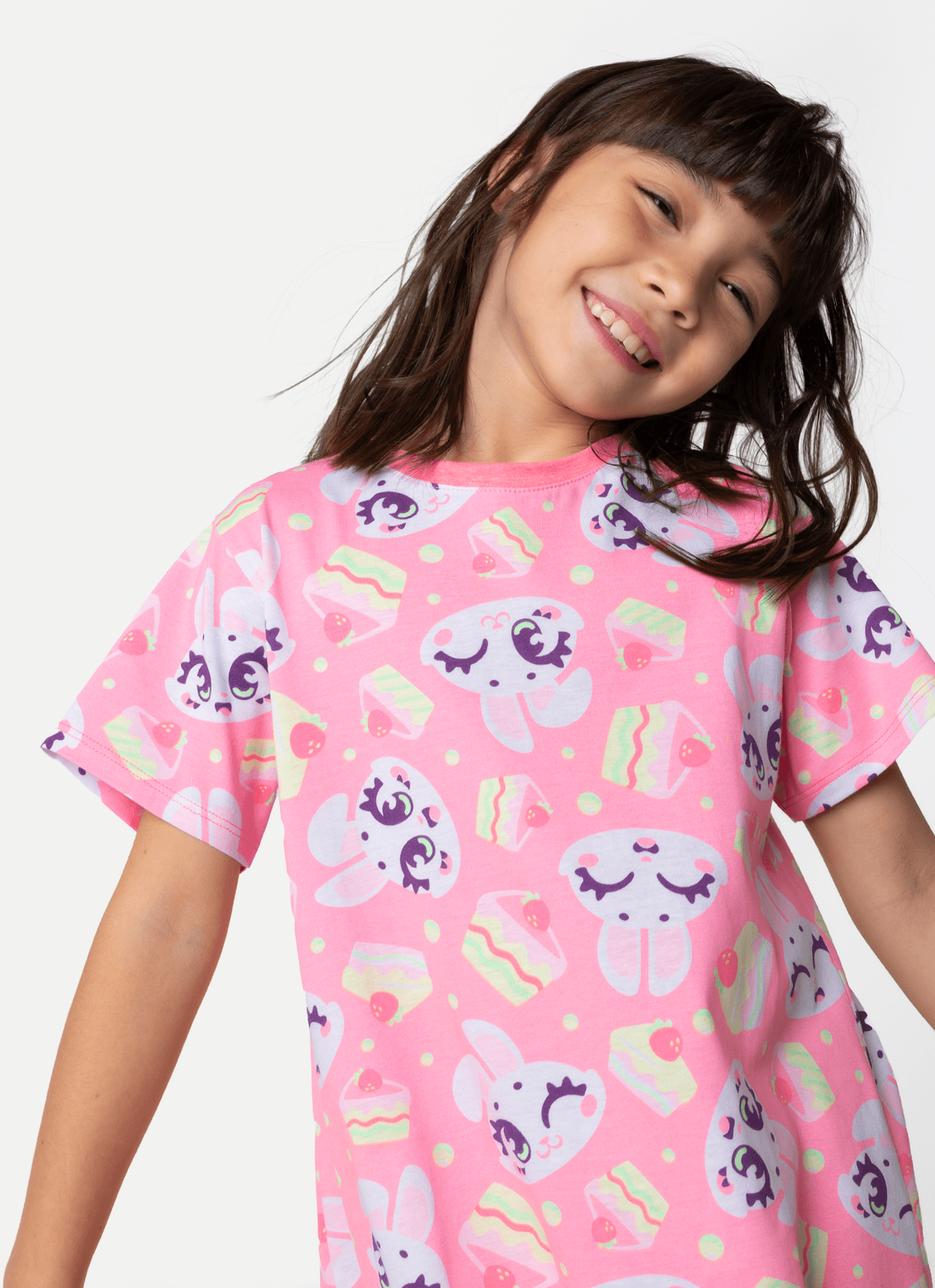 Camisola-Manga-Curta-Algodao-Menina-Coelha-Romantica