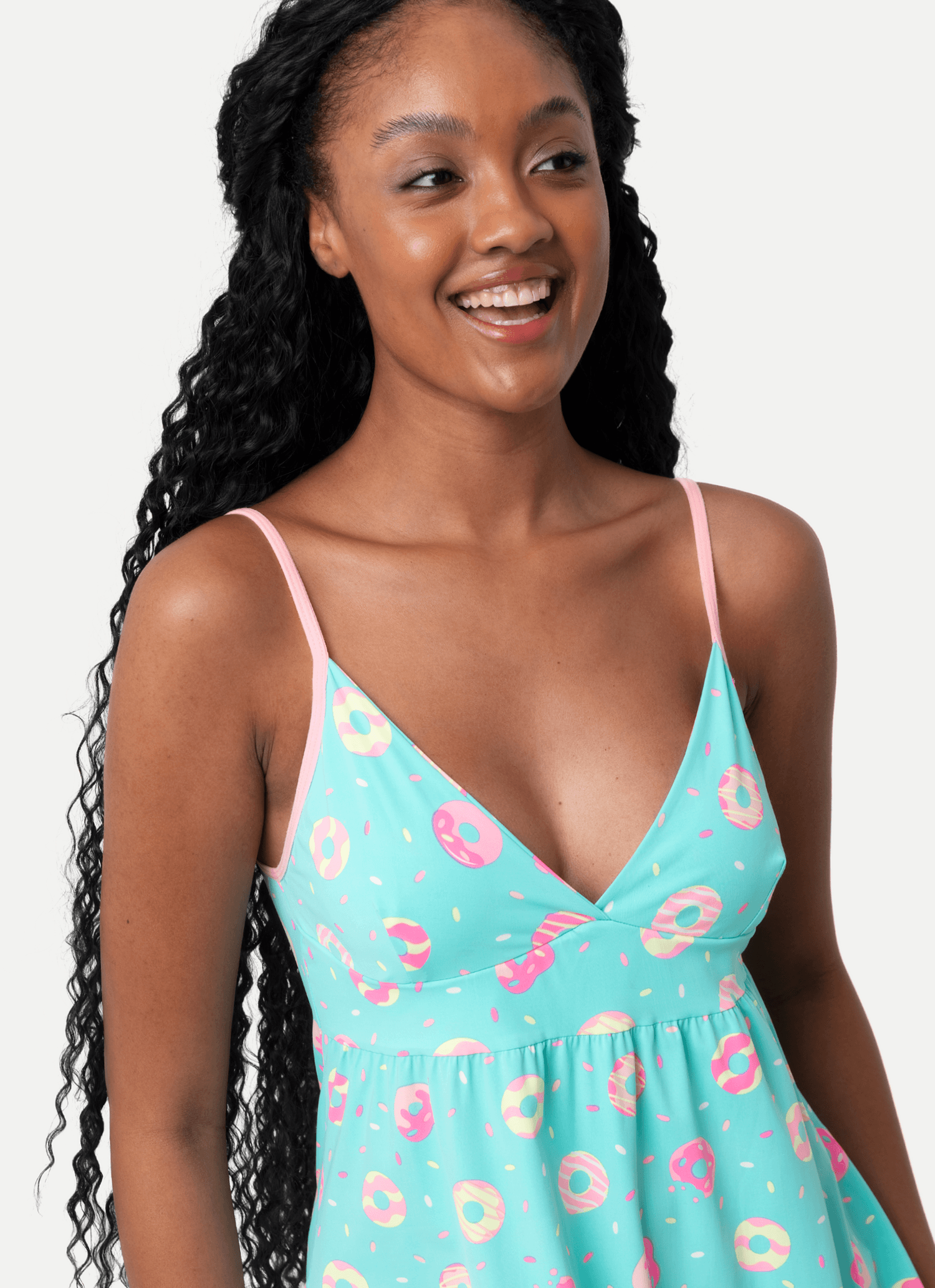 Camisola-Regata-Microfibra-Feminina-Donuts