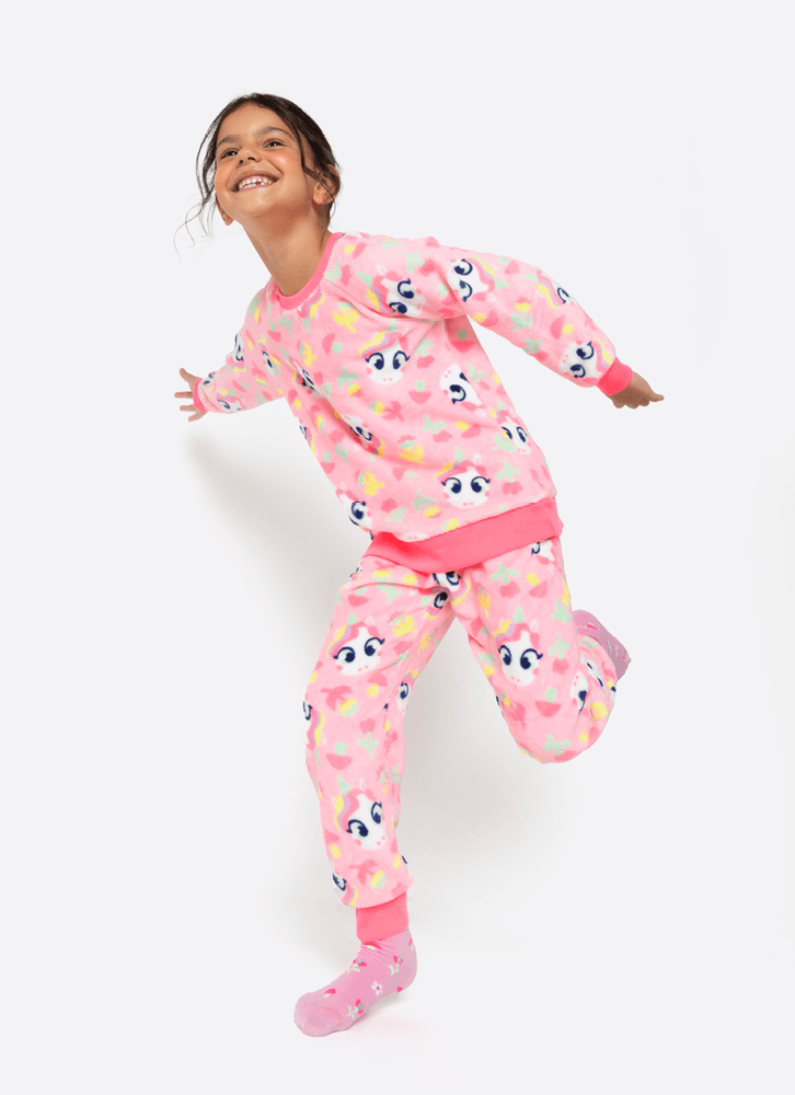 Pijama-Manga-Longa-Soft-Menina-Unicornio-Encantada