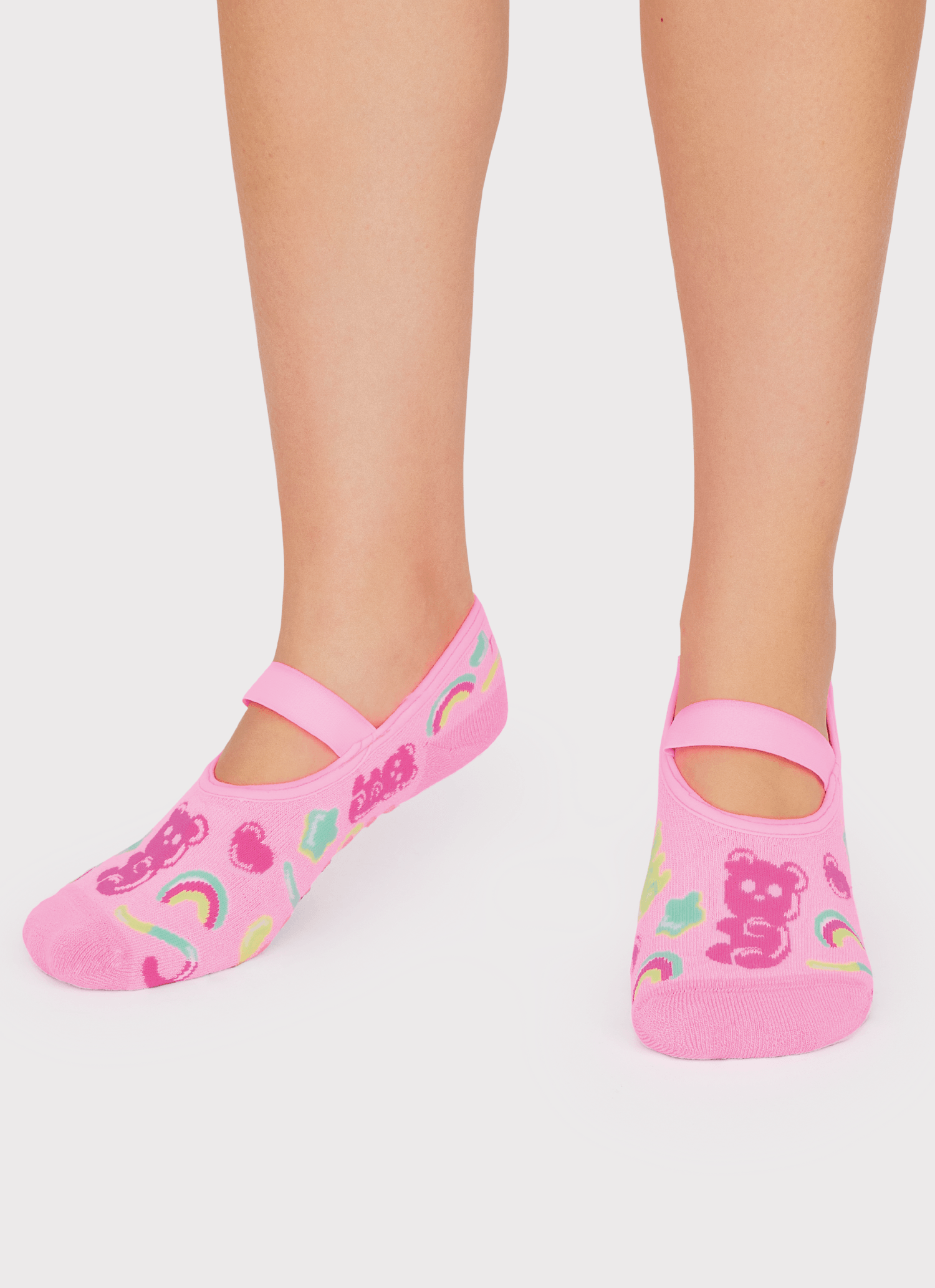 Meia-Sapatilha-Antiderrapante-Feminina-Gummy-Bear