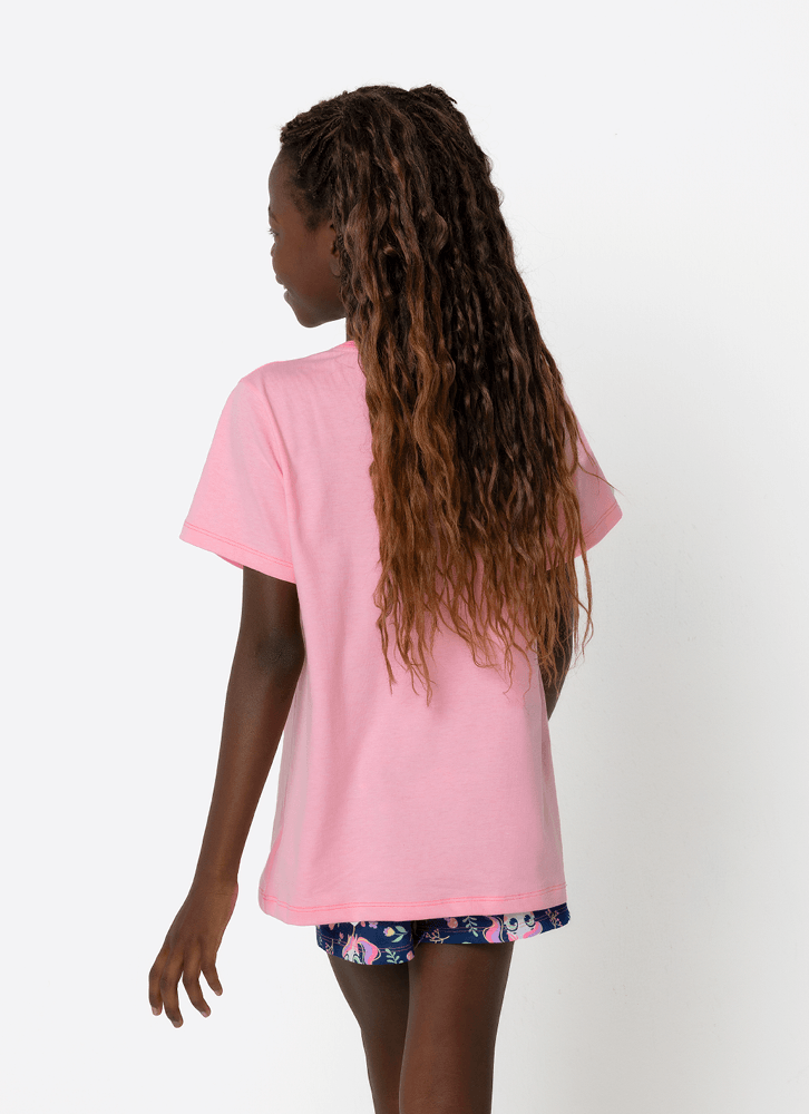 Pijama-Manga-Curta-Menina-Teen-Unicornio-Encantada
