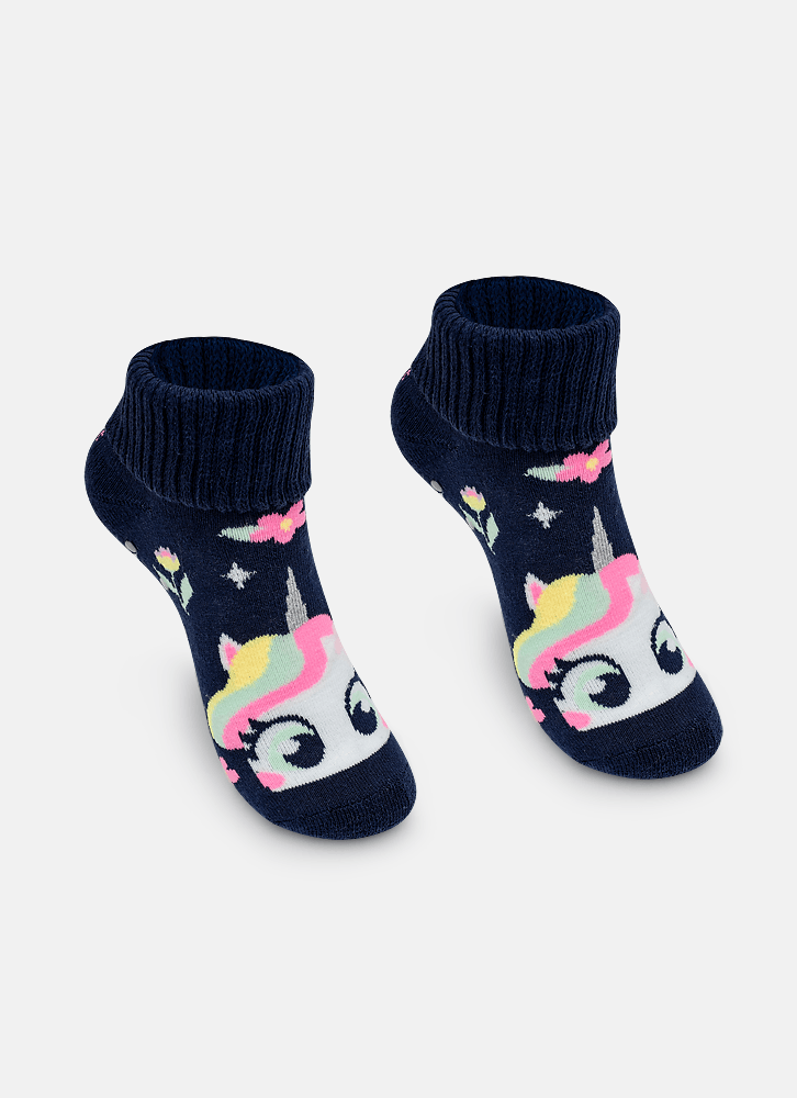 Meia-Botinha-Antiderrapante-Menina-Unicornio-Encantada