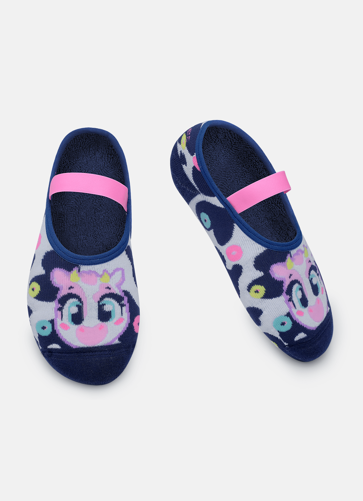 Meia-Sapatilha-Antiderrapante-Feminina-Vaca-Cereal