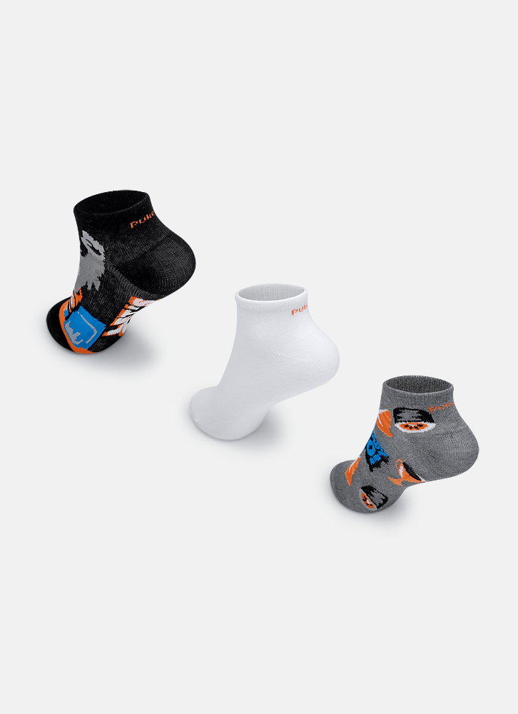 Kit-Com-3-Meias-Cano-Curto-Menino-Gorila-Racing