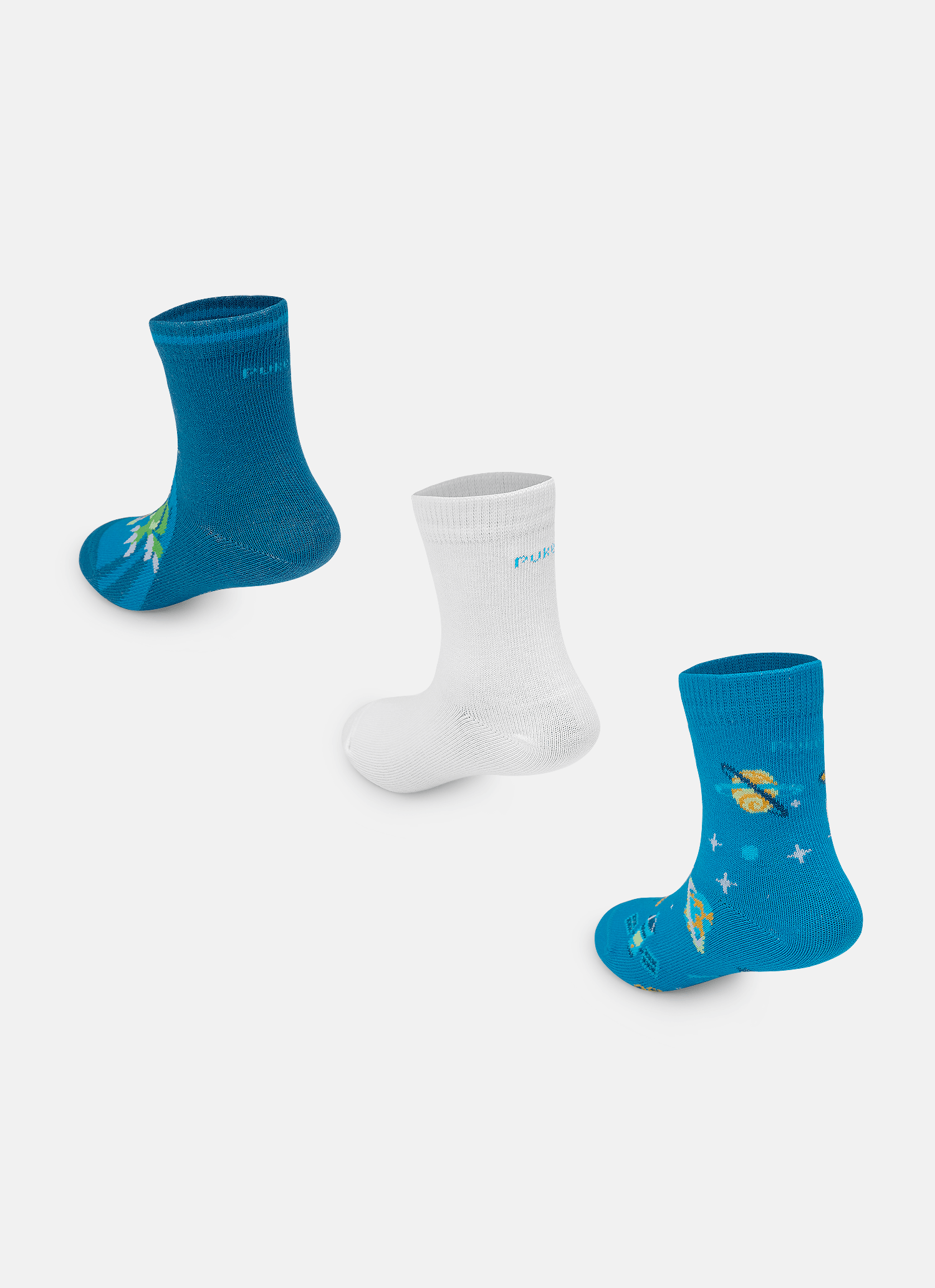 Kit-Com-3-Meias-Cano-Curto-Menino-Dino-Astronauta