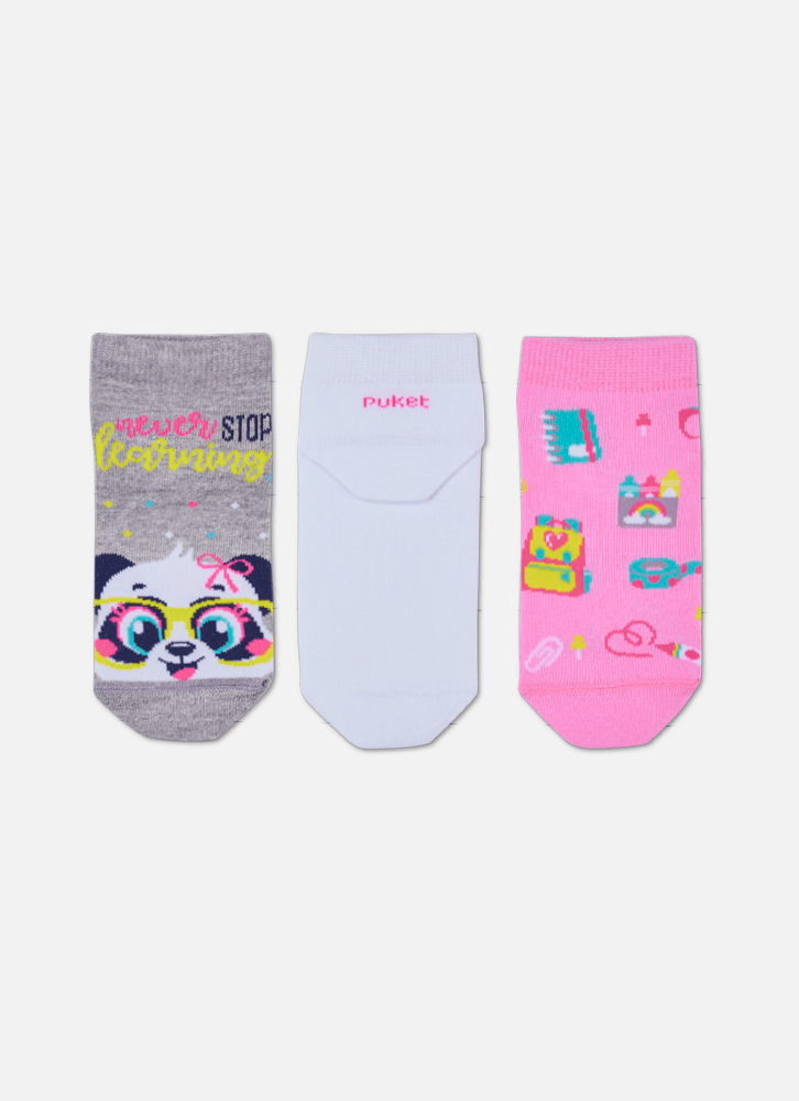 Kit-Com-3-Meias-Cano-Curto-Menina-Panda