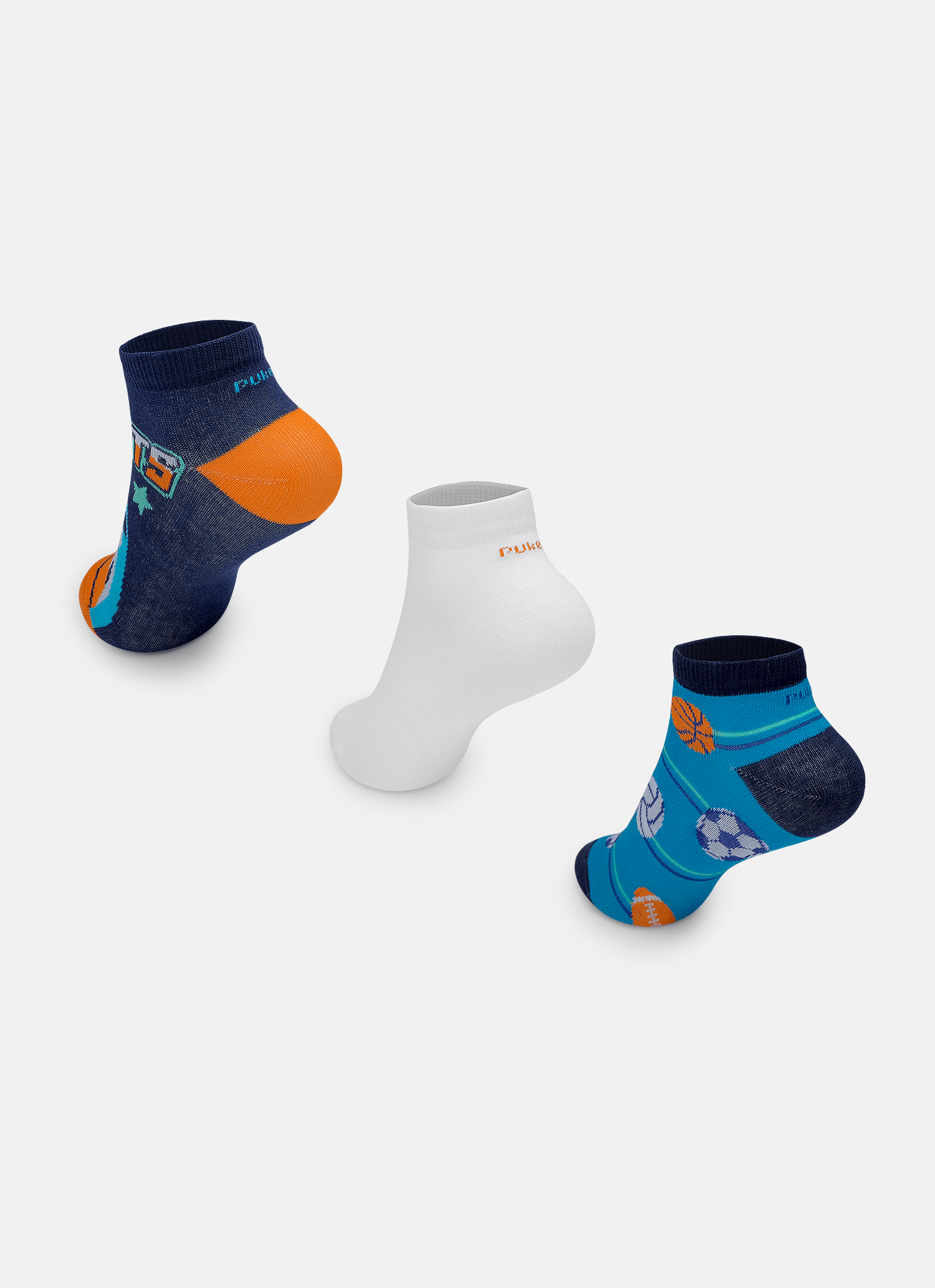 Kit-Com-3-Meias-Cano-Curto-Menino-Tubarao-Futebol