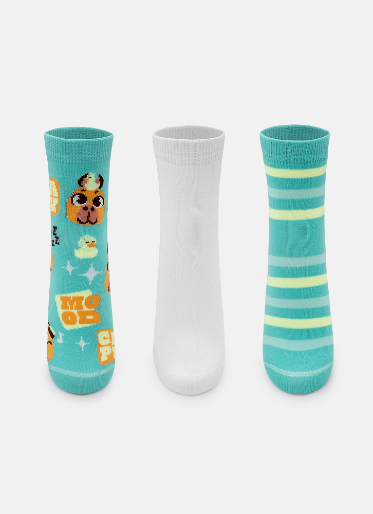 Kit-Com-3-Meias-Cano-Curto-Teen-Unissex-Capy-Bora