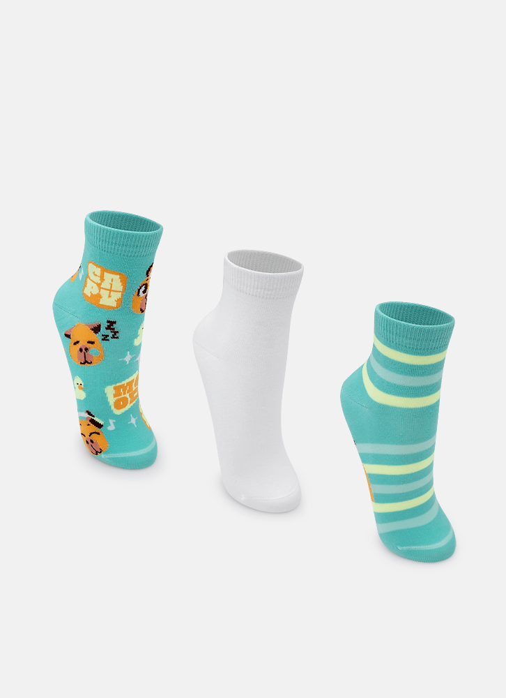 Kit-Com-3-Meias-Cano-Curto-Teen-Unissex-Capy-Bora
