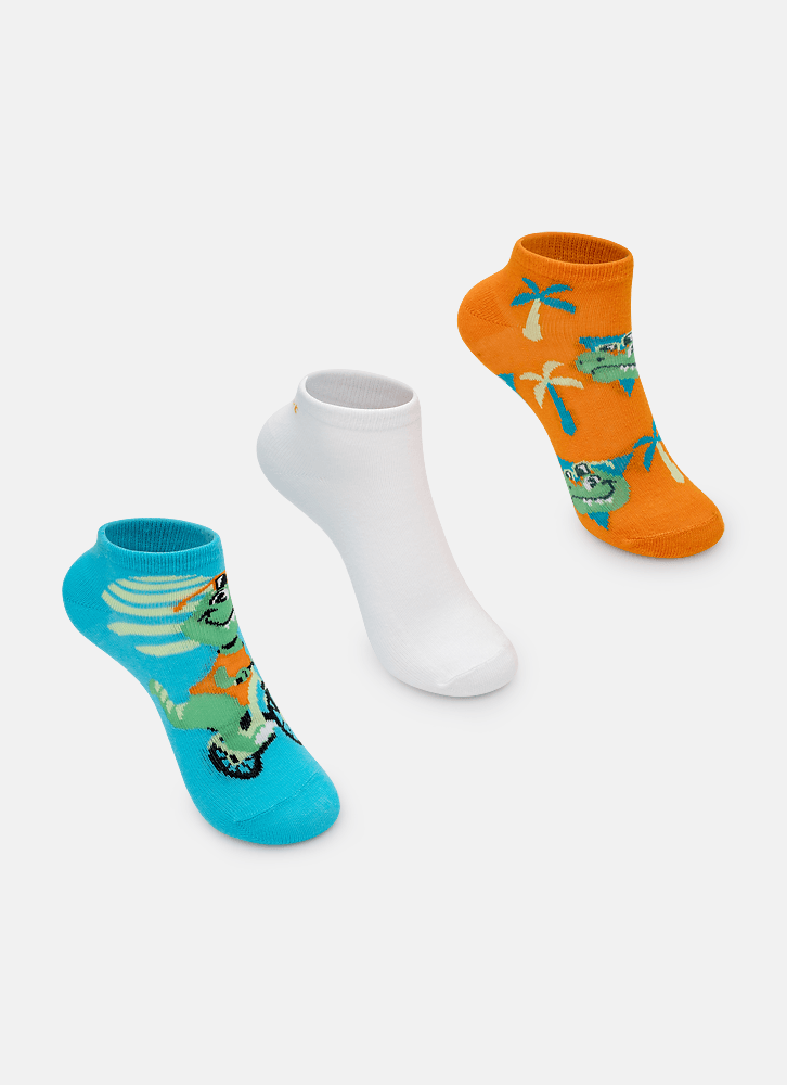 Kit-Com-3-Meias-Cano-Curto-Menino-Dino-Miami