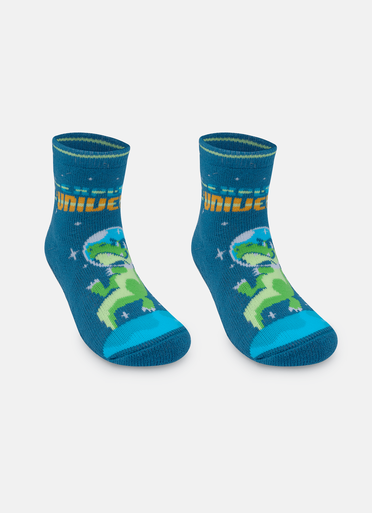 Meia-Soquete-Com-Sola-Emborrachada-Bebe-Menino-Dino-Astronauta