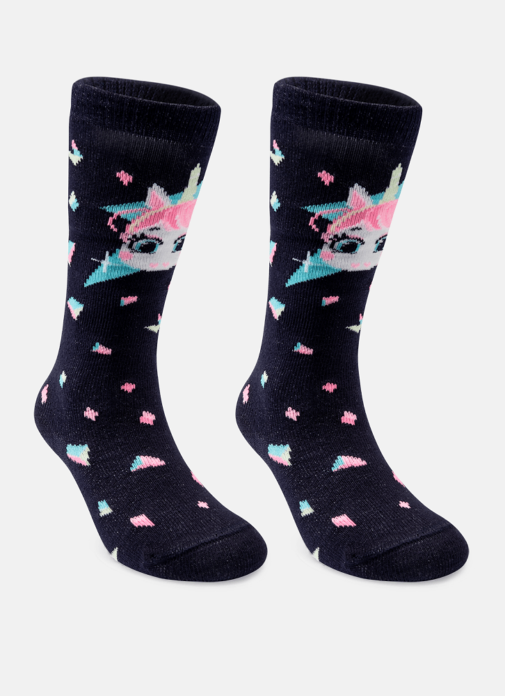 Meia-Cano-3-4-Bebe-Menina-Unicornio-Encantada