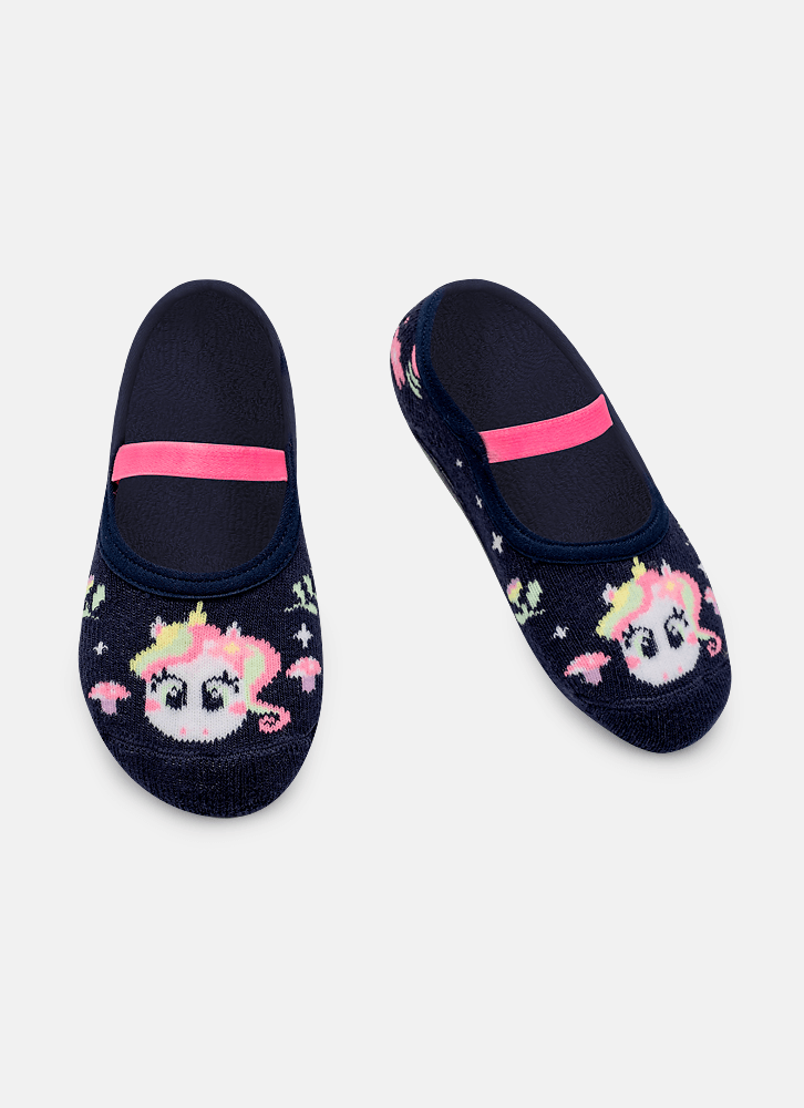 Meia-Sapatilha-Com-Sola-Emborrachada-Bebe-Menina-Unicornio-Encantada