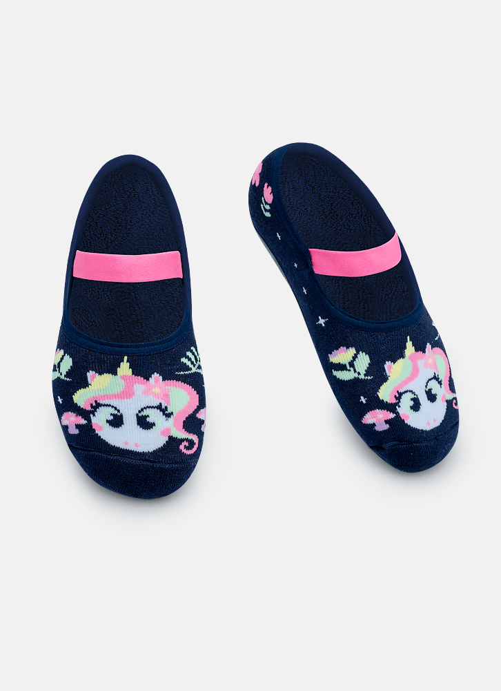 Meia-Sapatilha-Com-Sola-Emborrachada-Feminina-Unicornio-Encantada