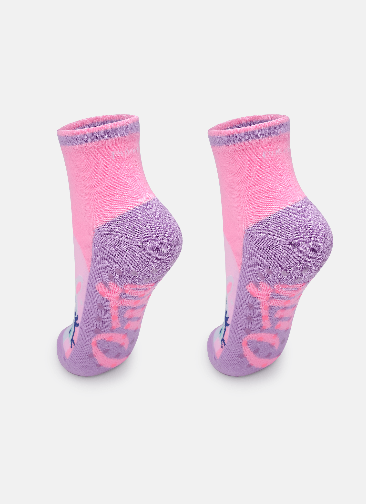 Meia-Cano-Curto-Antiderrapante-Feminina-Unicornio-Diamante