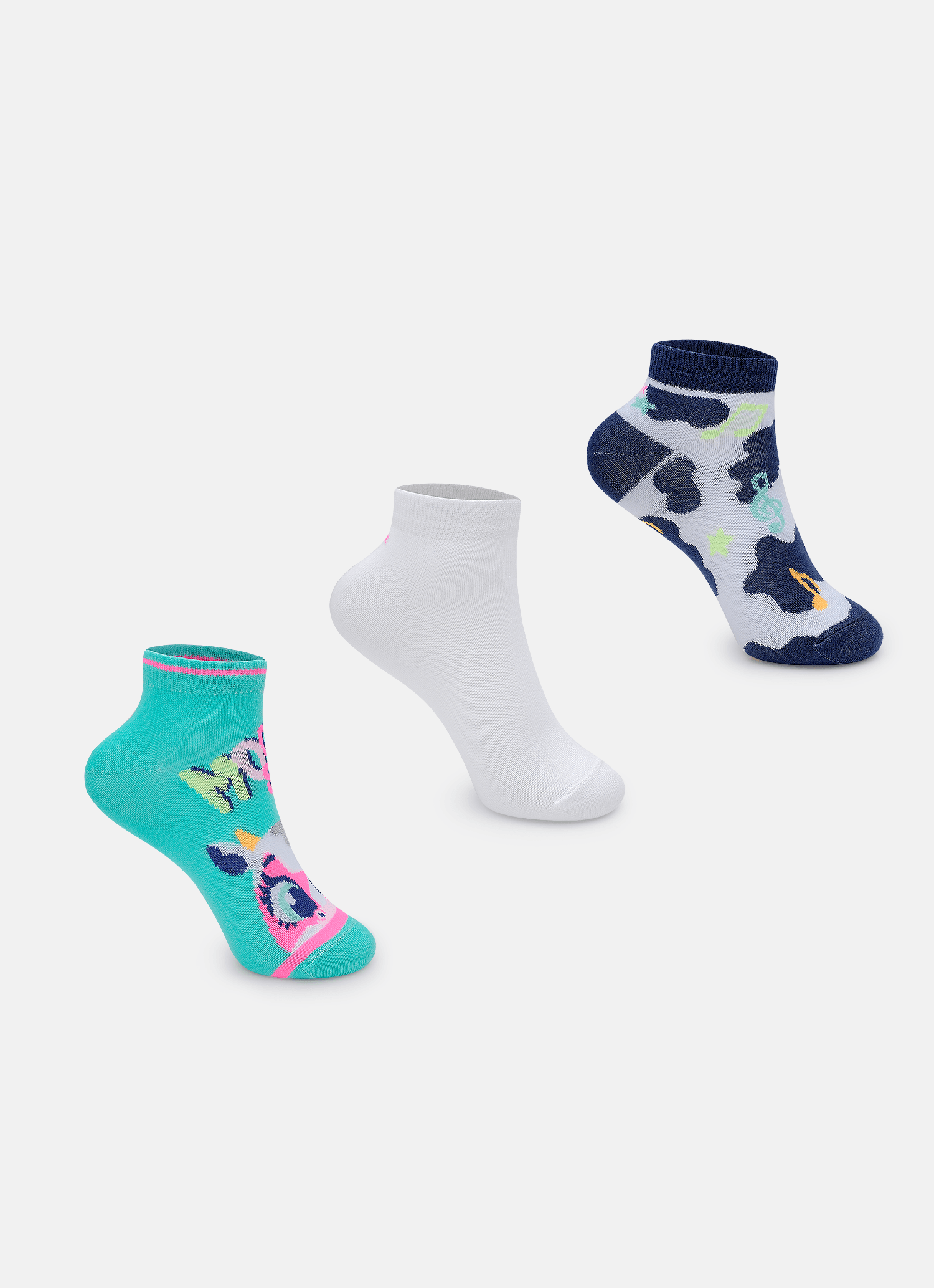 Kit-Com-3-Meias-Cano-Curto-Menina-Vaca-Moosic