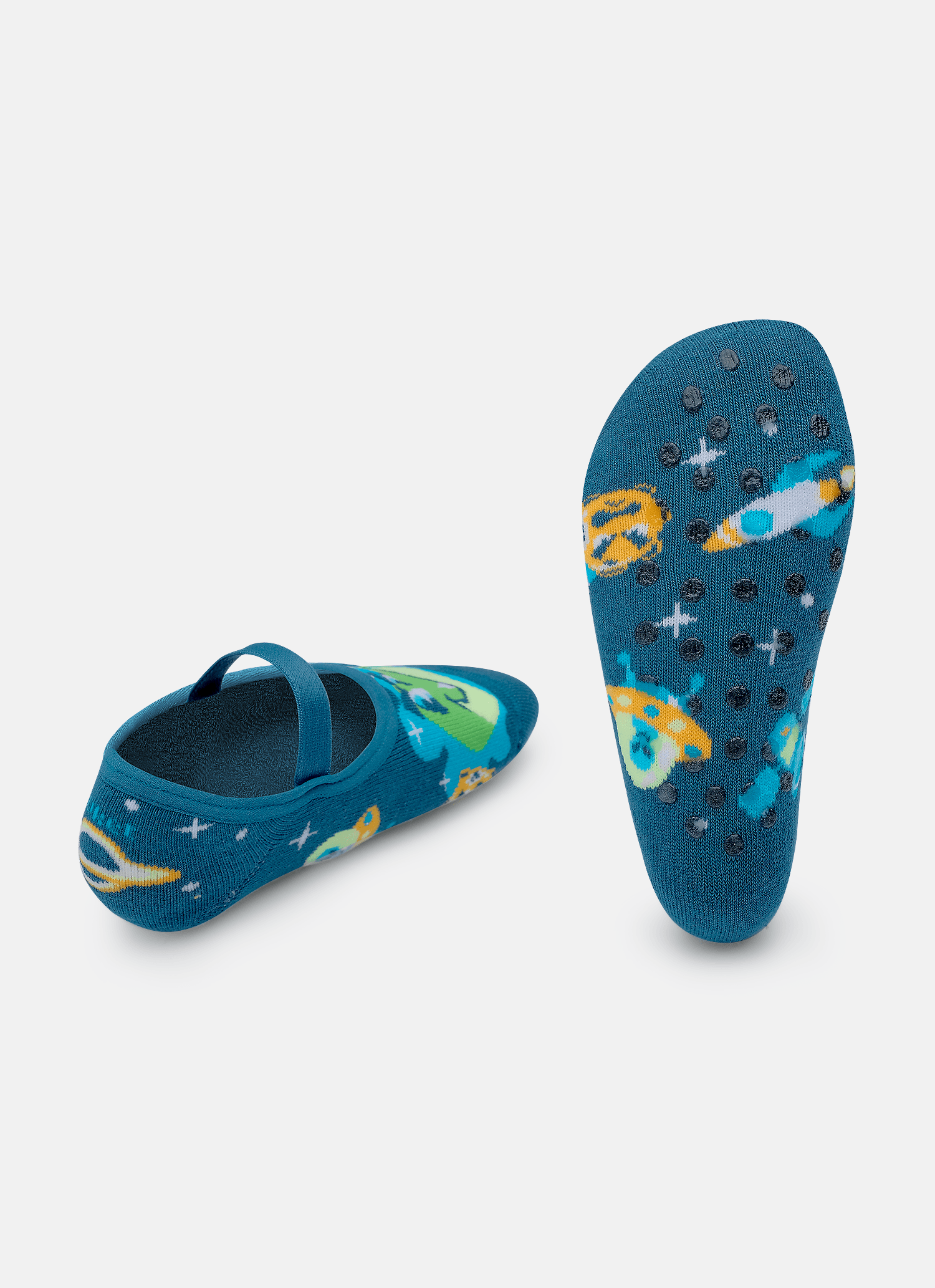 Meia-Sapatilha-Antiderrapante-Bebe-Menino-Dino-Astronauta
