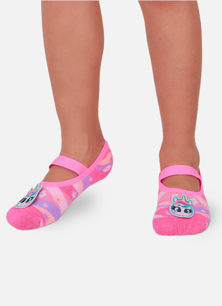 Meia-Sapatilha-Antiderrapante-Menina-Unicornio-Flores