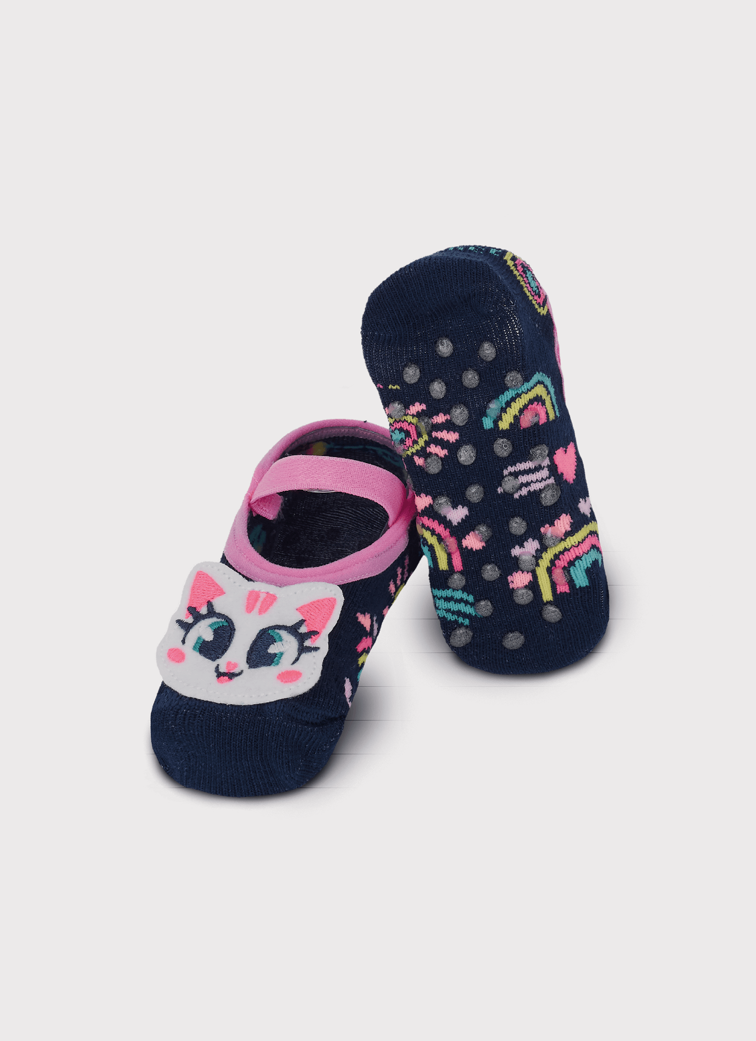 Meia-Sapatilha-Antiderrapante-Bebe-Menina-Gata