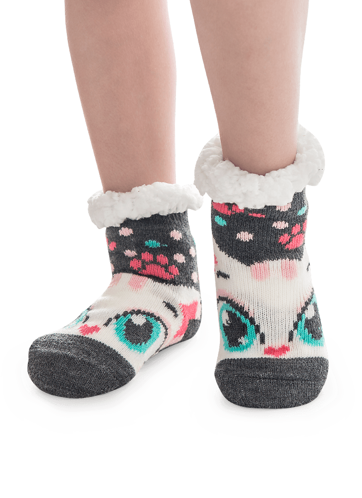 Meia-Botinha-Antiderrapante-Tricot-Menina-Gata