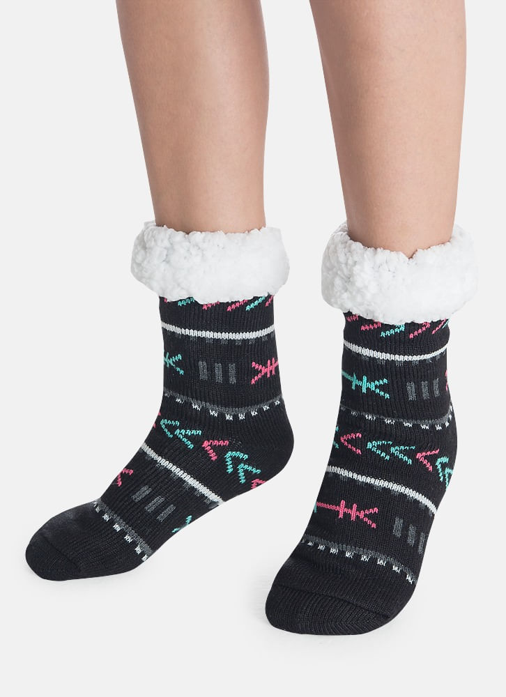 Meia-Botinha-Antiderrapante-Trico-Feminina-Boho