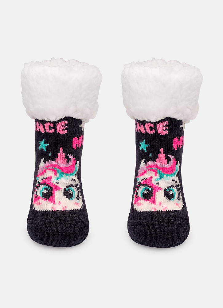 Meia-Botinha-Antiderrapante-Trico-Bebe-Menina-Unicornio-Popstar