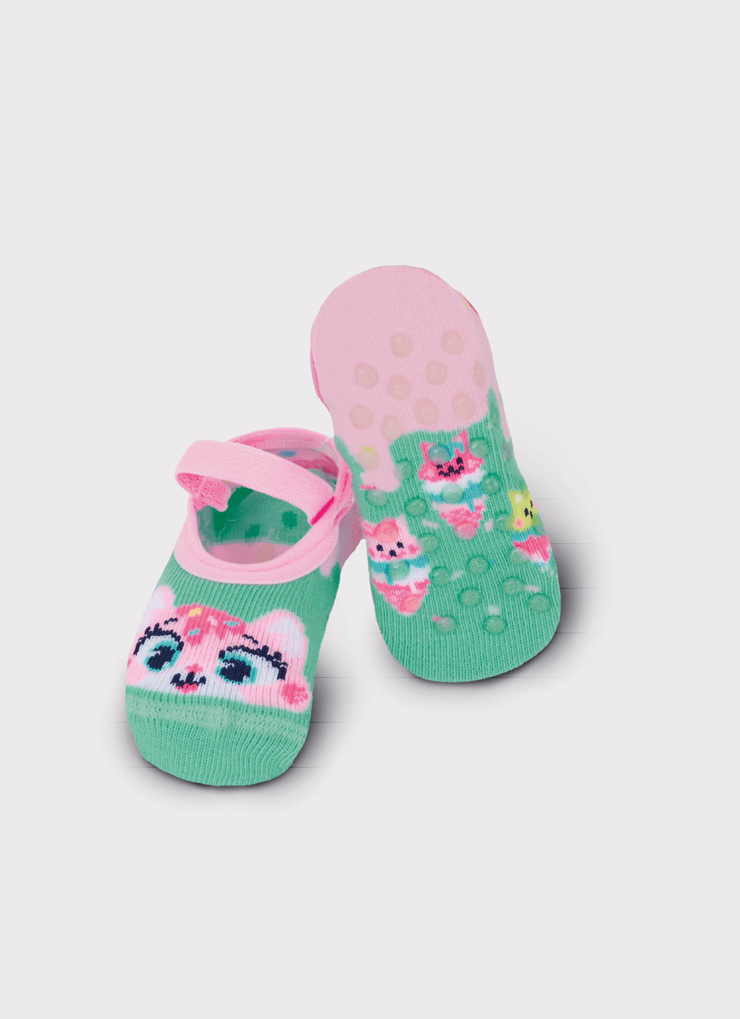 Meia-Sapatilha-Antiderrapante-Bebe-Menina-Gata