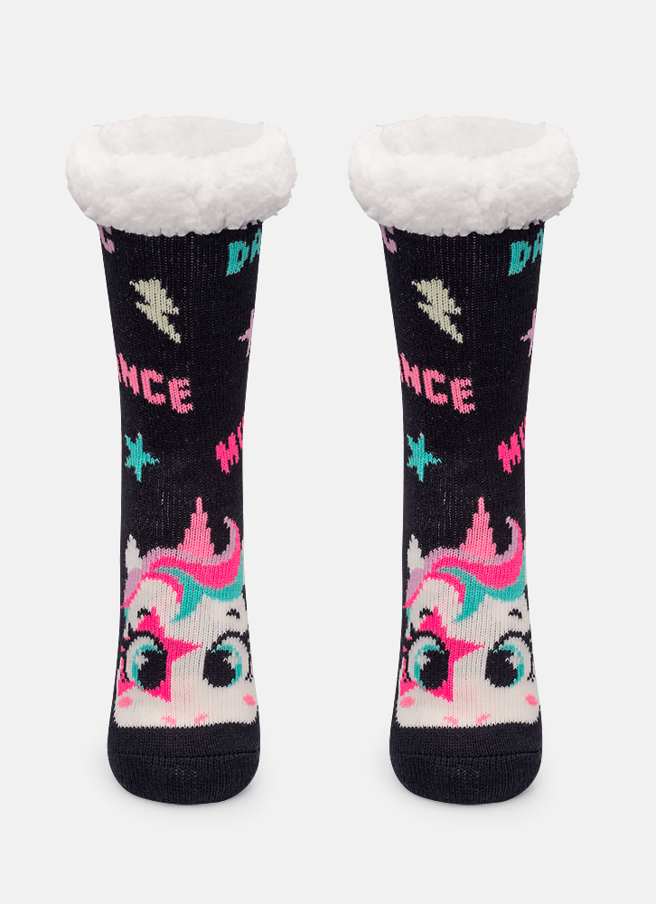 Meia-Botinha-Antiderrapante-Trico-Feminina-Unicornio-Popstar