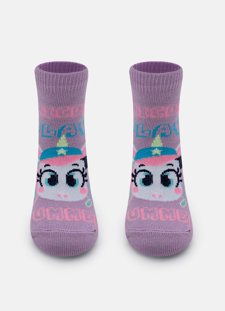 Meia-Cano-Medio-Bebe-Menina-Unicornio-Tenis