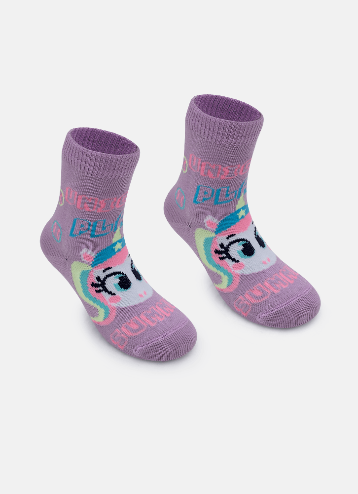 Meia-Cano-Medio-Bebe-Menina-Unicornio-Tenis
