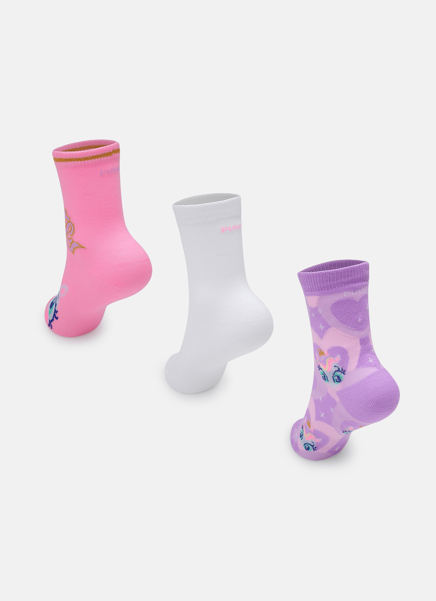 Kit-Com-3-Meias-Cano-Medio-Bebe-Menina-Unicornio-Diamante