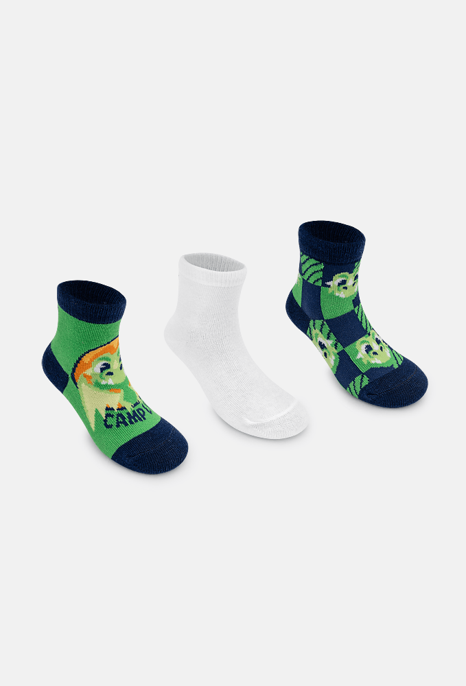 Kit-Com-3-Meias-Cano-Medio-Bebe-Menino-Dragao-Camping