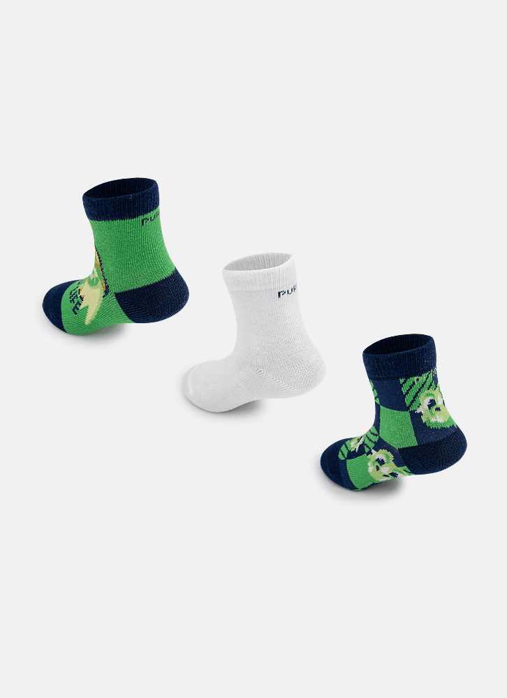 Kit-Com-3-Meias-Cano-Medio-Bebe-Menino-Dragao-Camping