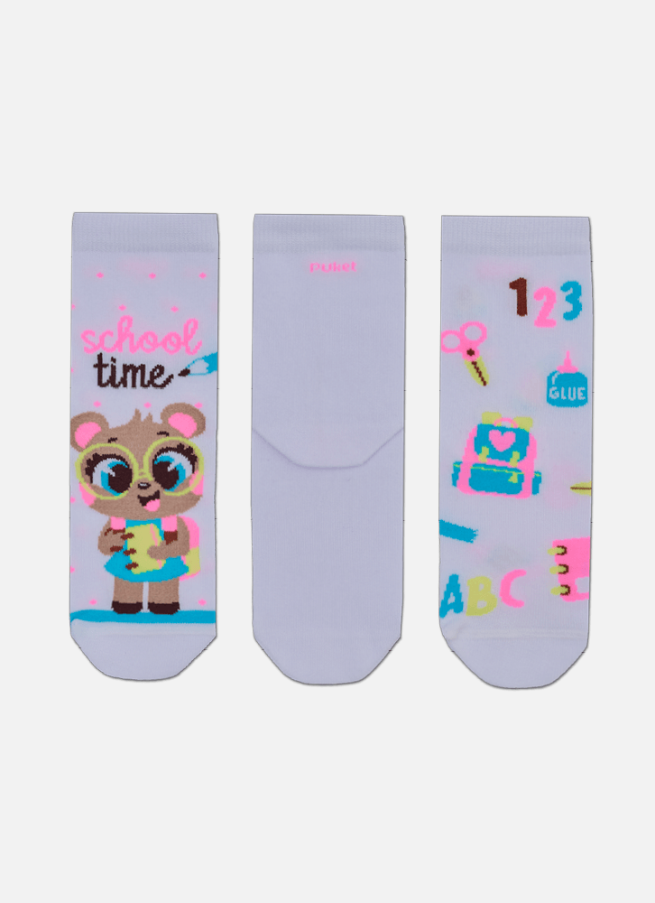 Kit-Com-3-Meias-Cano-Medio-Menina-Ursa-Estudante