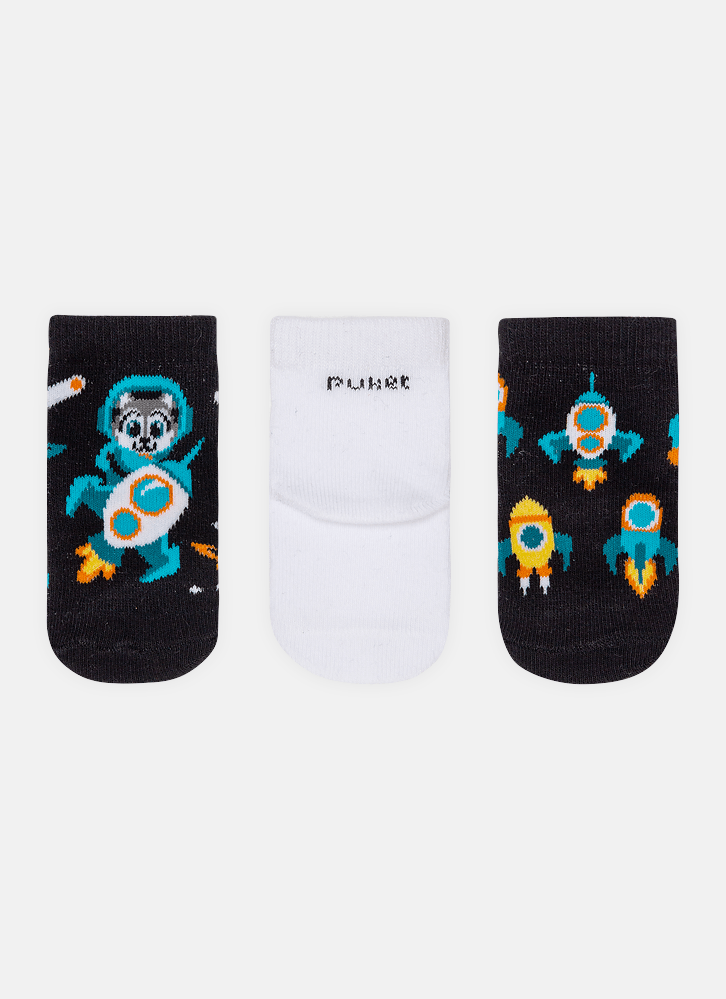 Kit-Com-3-Meias-Cano-Medio-Bebe-Menino-Lobo-Space