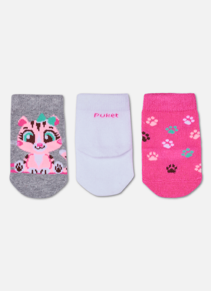 Kit-Com-3-Meias-Cano-Medio-Bebe-Menina-Onca