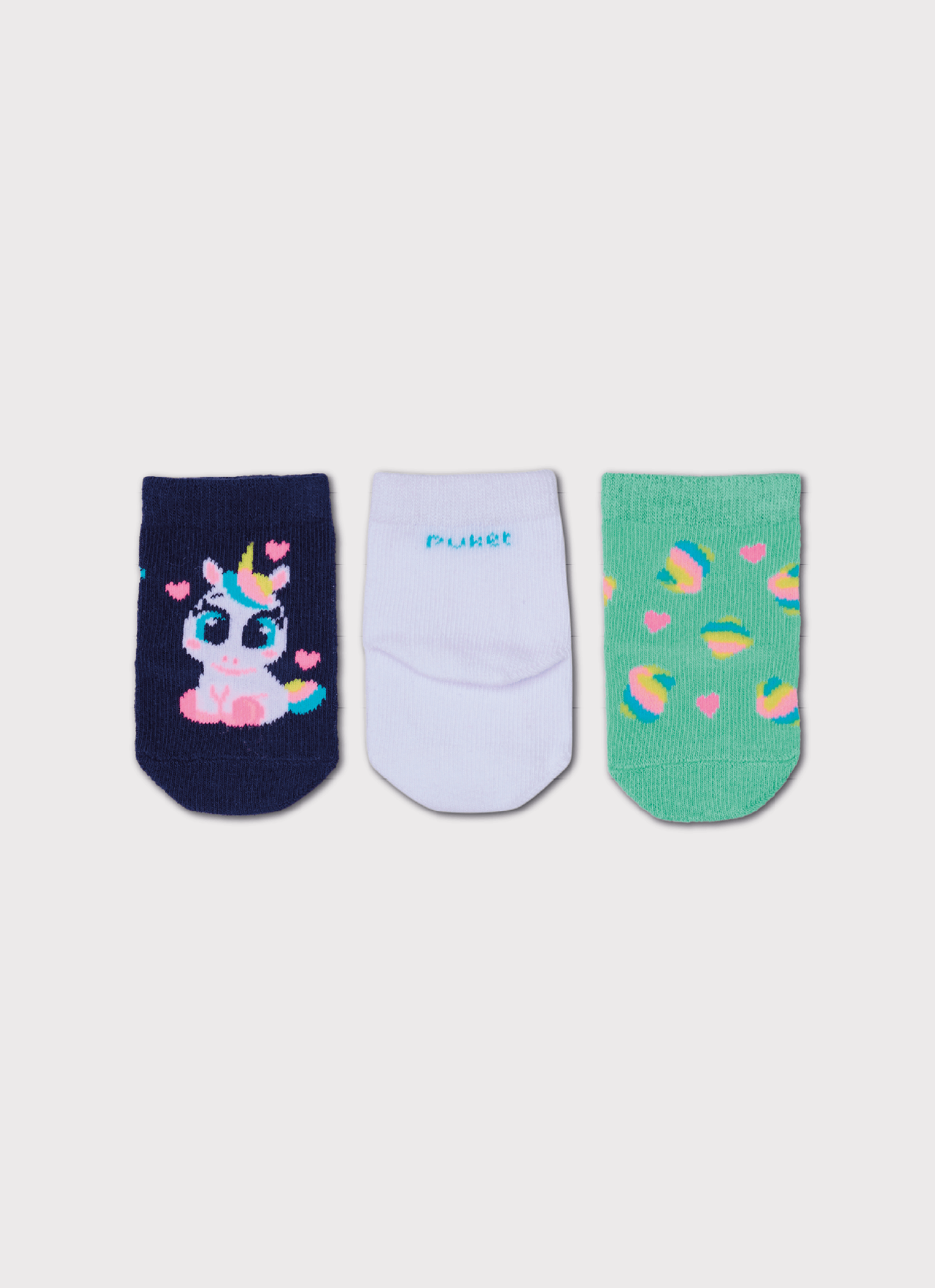 Kit-Com-3-Meias-Cano-Medio-Bebe-Menina-Unicornio