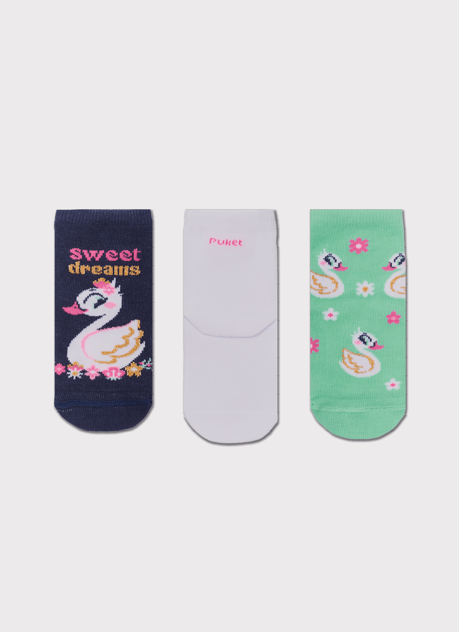 Kit-Com-3-Meias-Cano-Medio-Bebe-Menina-Cisne