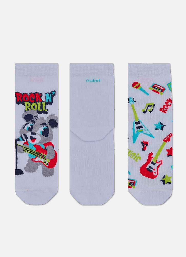 Kit-Com-3-Meias-Cano-Medio-Menino-Coala-Rock