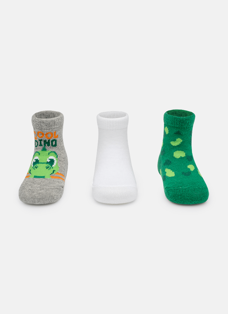 Kit-Com-3-Meias-Cano-Medio-Bebe-Menino-Dino