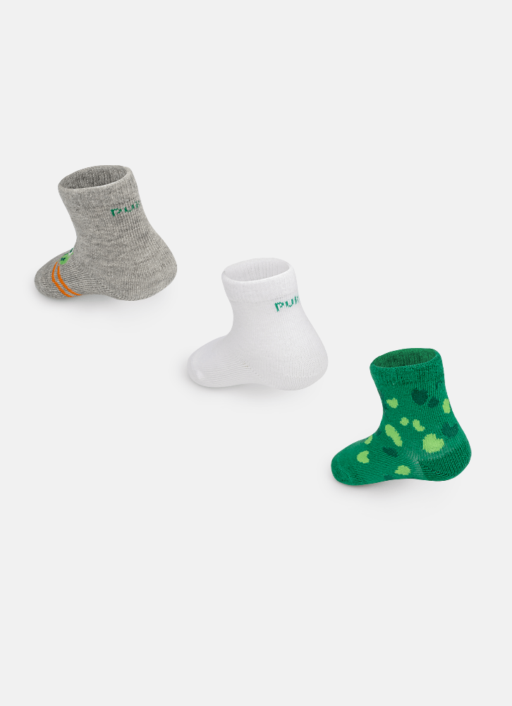 Kit-Com-3-Meias-Cano-Medio-Bebe-Menino-Dino