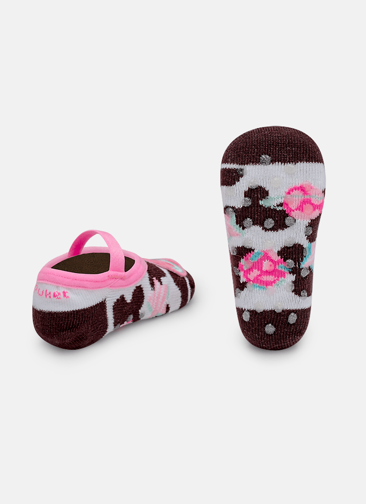 Meia-Sapatilha-Antiderrapante-Bebe-Menina-Vaca-Chocolate