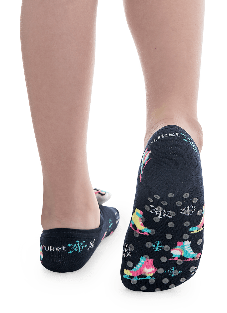 Meia-Sapatilha-Antiderrapante-Com-Aplique-De-Led-Menina-Patins