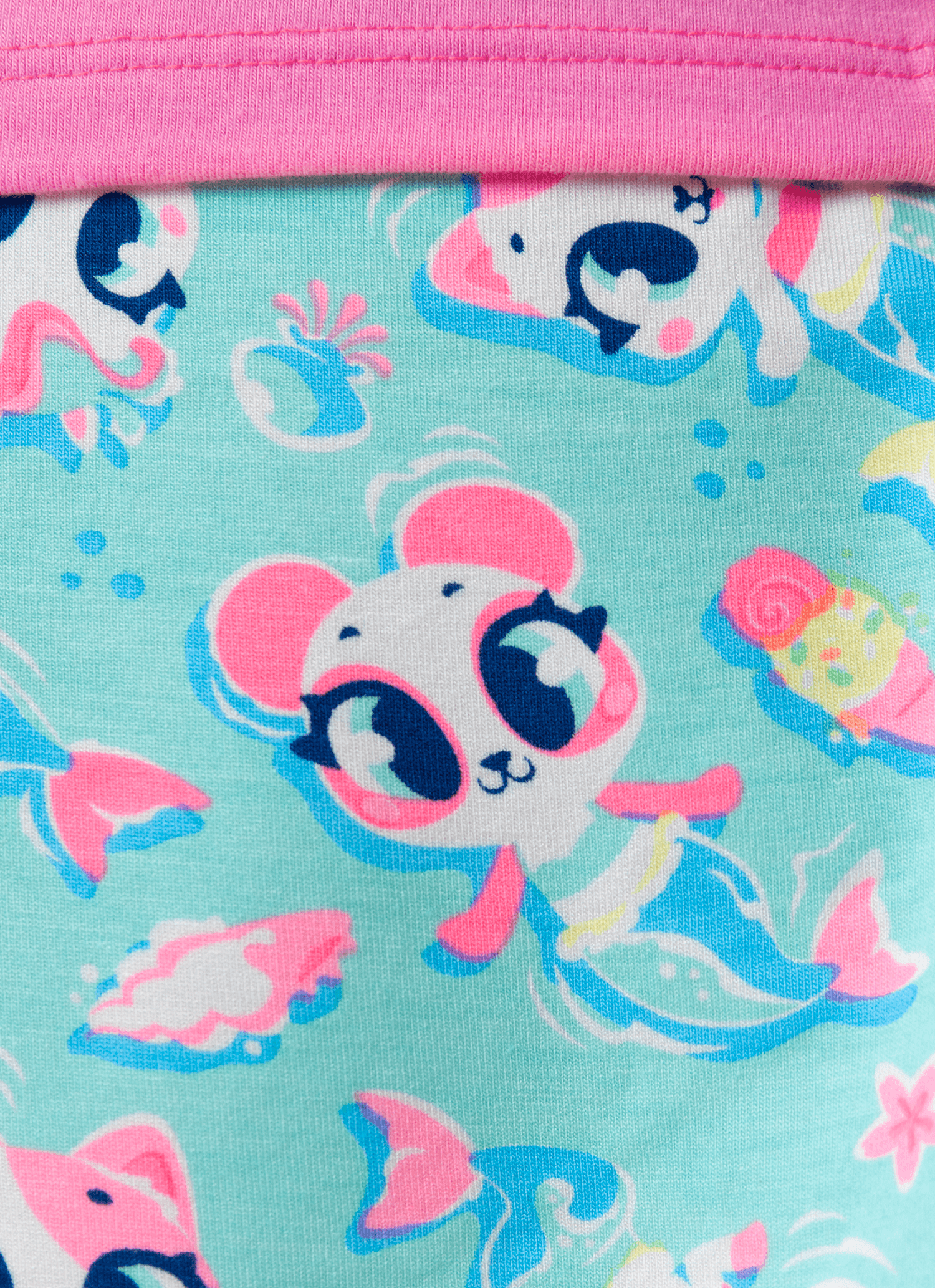 Pijama-Manga-Curta-Viscolycra-Feminino-Multibichos-Sereia